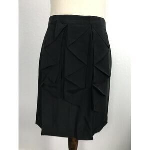 Anthropologie Odille Pleated Pencil Skirt